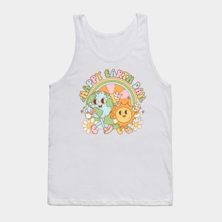 Happy Earth Day Retro Earth Day 2024 Environment Tank Top